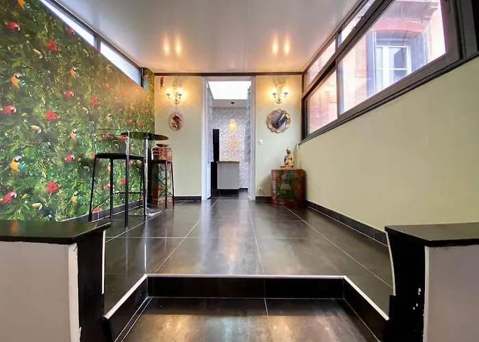 L\'Appartement Jebari - Esprit Loft Carcassonne Proche Cite Medieval Et Aeroport